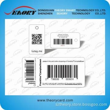 Abnormity PVC Card with Barcode in Supermarket/Hotal/Hospital/Business/Discount, The Size Is Not Cr80
